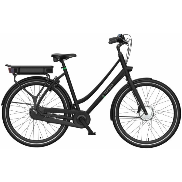 Cortina Fiets E-Tide L53 Zwart Dames