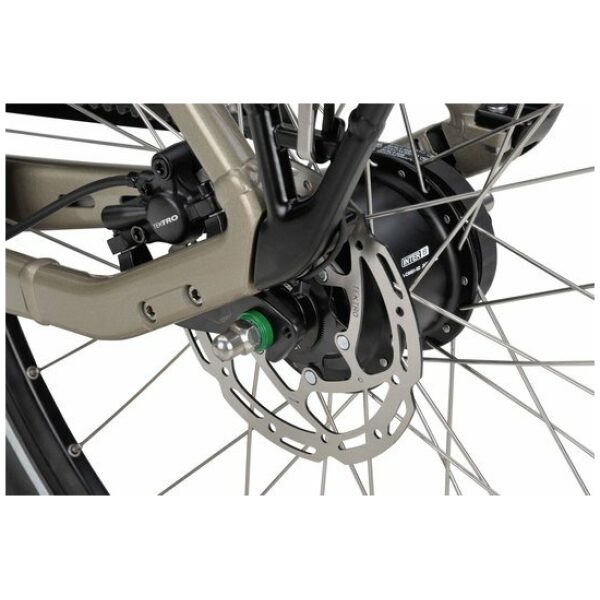 Batavus Finez E-Go Power Exclusiv Champagne Goud Glans Lage instap - Afbeelding 3